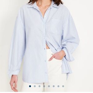 NWT Old Navy Stripped Button Up | Size XL